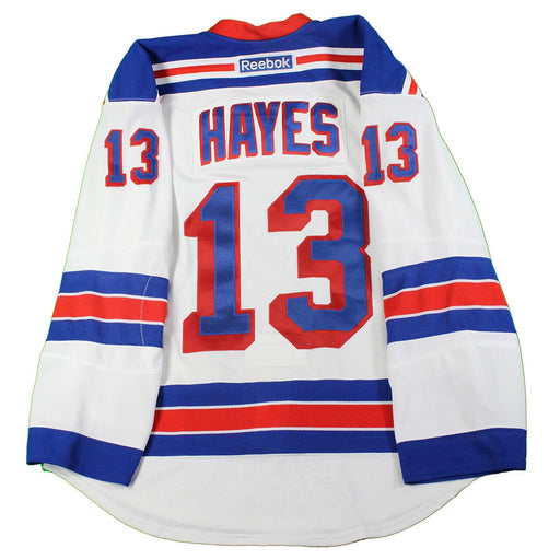 Kevin Hayes  New York Rangers 2016-2017 Pre-Season Game Used #13 White Jersey (Size 56)