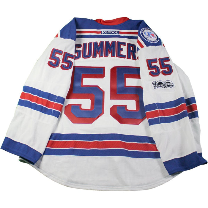 Chris Summers  New York Rangers 2016-2017 #55 Team Issued White Call-Up Jersey (58)