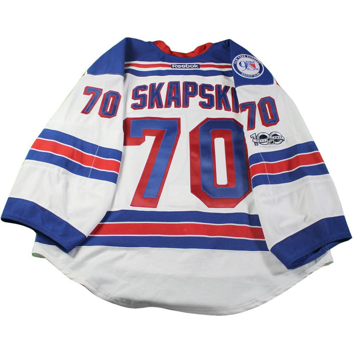 Mackenzie Skapski New York Rangers 2016-2017 #70 Team Issued White Call-Up Jersey (58)