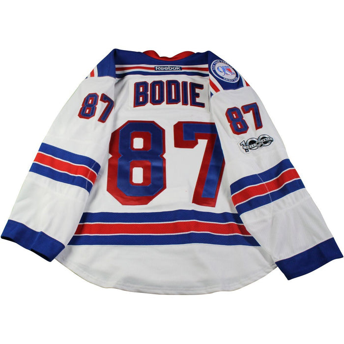 Matt Bodie New York Rangers 2016-2017 #87 Team Issued White Call-Up Jersey (56)