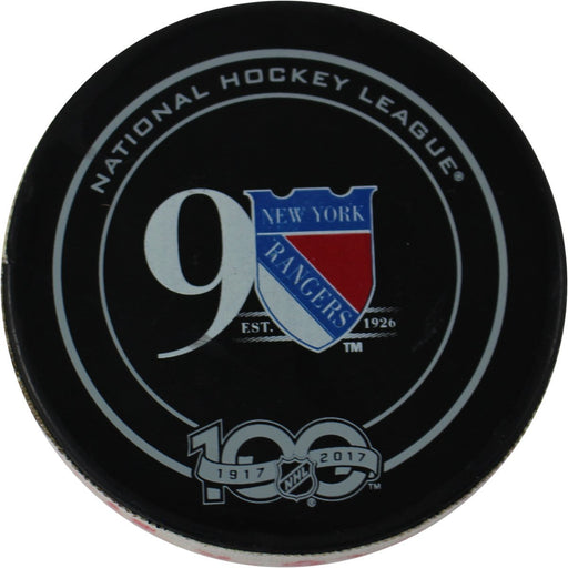 New York Rangers 2016-2017 Playoffs Game Used Puck (5/9/2017 vs. Ottawa Senators)(Goal By Stone)