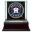 Houston Astros Glass Single Baseball Case with Team Logo Background