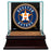 Houston Astros Glass Single Baseball Case with Team Logo Background and Authentic Field Dirt Base (MLB Auth)