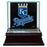 Kansas City Royals Glass Single Baseball Case with Team Logo Background