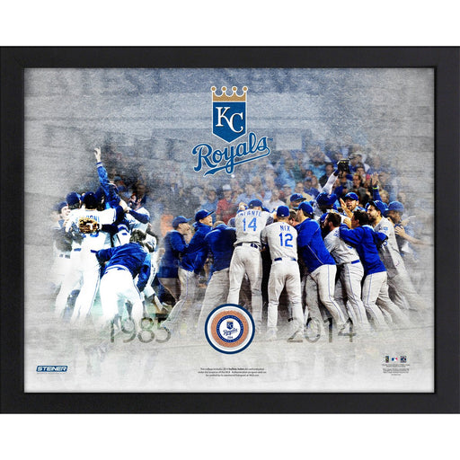 Kansas City Royals Wild Card Berth Celebration Framed Mini Dirt Collage w KCR Game Used Dirt