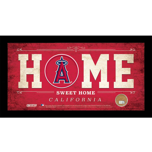 Los Angeles Angels 10x20 Home Sweet Home Sign with Game-Used Dirt from Angel Stadium of Anaheim