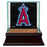 Los Angeles Angels of Anaheim Glass Single Baseball Case with Team Logo Background and Authentic Field Dirt Base (MLB Auth)