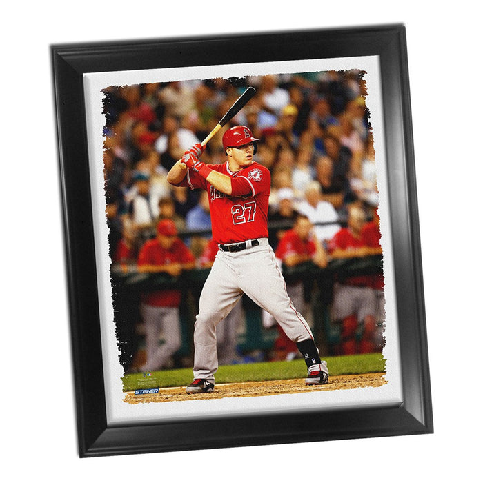 Mike Trout Framed Stretched 32X40 Canvas