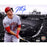 Mike Trout Signed BW Stadium Background 8x10 Photo (MLB Auth)