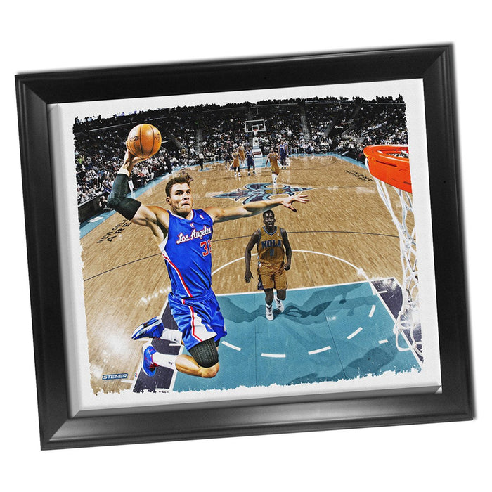 Blake Griffin Dunk Framed Stretched 22x26 Canvas