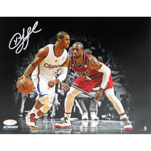 Chris Paul Signed vs. Dwayne Wade Signed 8x10 Photo