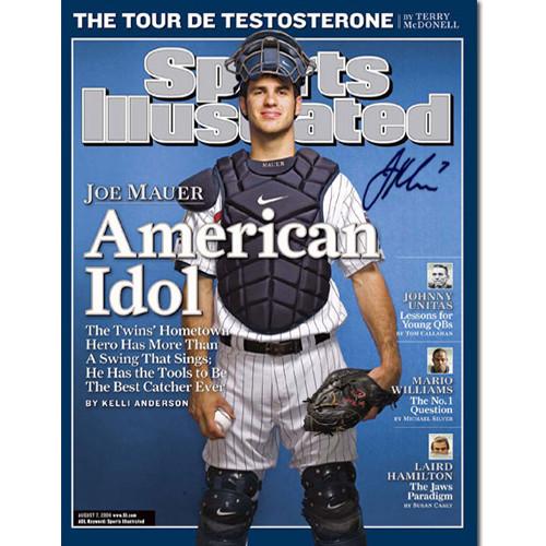 Joe Mauer Signed American Idol Sports Illustrated 16x20 Photo (MLB Auth)