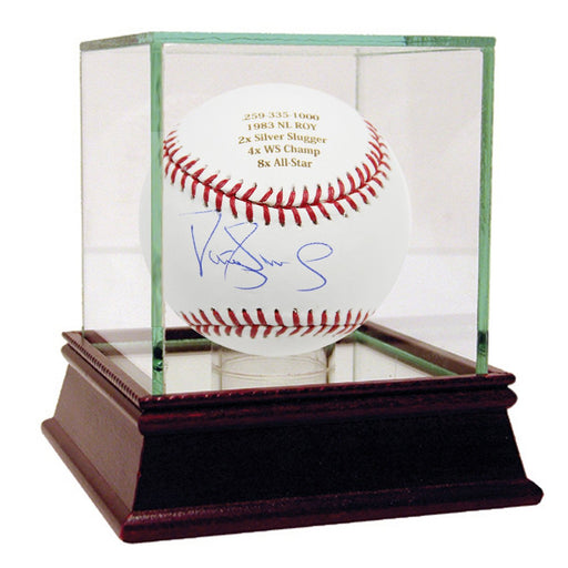 Darryl Strawberry Autographed and Engraved Career Stats MLB Baseball