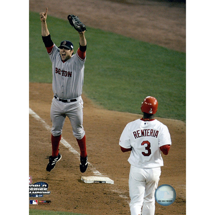 Doug Mientkiewicz Red Sox 2004 WS Last Out 8x10