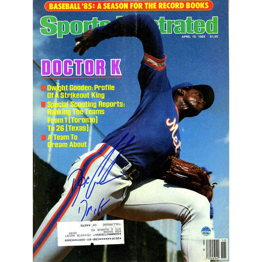 Dwight Gooden Signed 41585 Sports Illustrated Magazine w Dr. K Insc