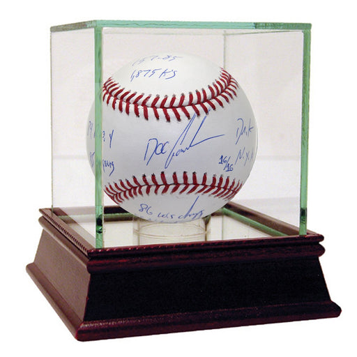 Dwight Gooden Signed MLB Baseball w Dr. K NYM HOF 10 84 ROY 85 Cy 86 WS Champs 88 NLE Champs 157-85 1875 K?€™s Insc. (LE of 16)