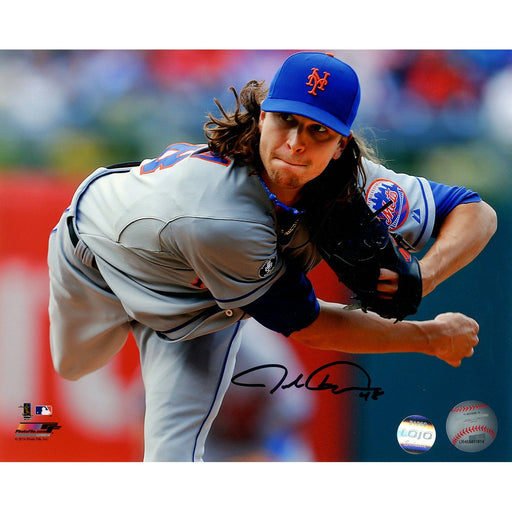 Jacob deGrom Signed New York Mets Close Up After Pitch 8x10 Photo (LOJO Sports)