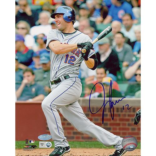 Jeff Francoeur NY Mets Grey Jersey Swing Vertical 8x10 Photo (MLB Auth)