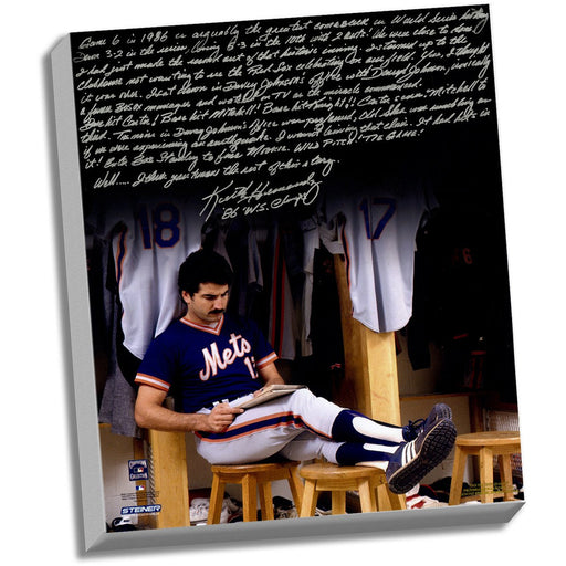 Keith Hernandez Facsimile 86 Buckner Game Story Stretched 16x20 Story Canvas