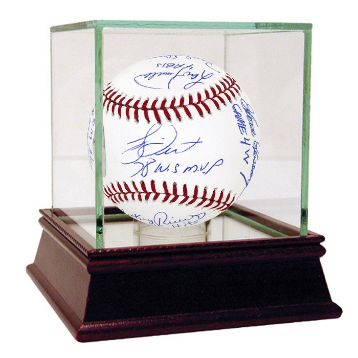 1978 Yankees Multi Signed and Inscribed 1978 World Series Baseball (12 Sigs) (MLB Auth) (Lyle Gossage Dent Jackson Randolph Rive