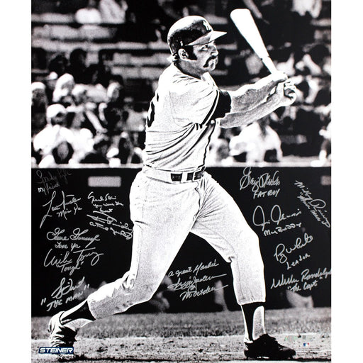 1978 Yankees Multi Signed Thurman Mon BW 20x24 Photo (13 Sigs) (MLB Auth) (Torrez Lyle Gossage Dent Jackson Randolph Rivers Cham