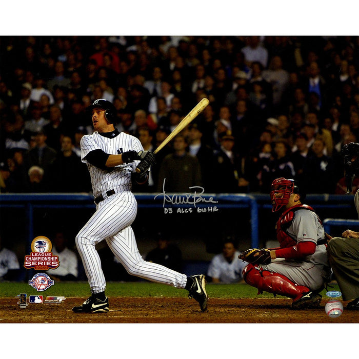 Aaron Boone Signed 2003 ALCS GW HR vs Red Sox Swing 16X20 Horizontal Photo w 03 GWHR ALCS