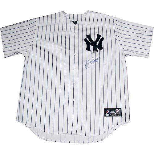 AJ Burnett Replica Yankees Pinstripe Jersey (No Patches) (MLB Auth)