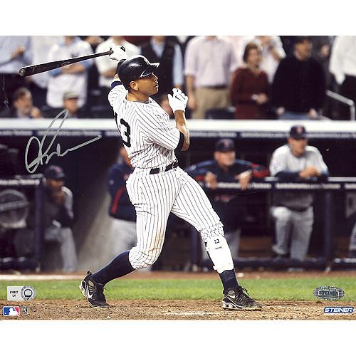 Alex Rodriguez ALDS Game 2 Two Run HR vs Twins Horizontal 8X10 Photo (MLB Auth)