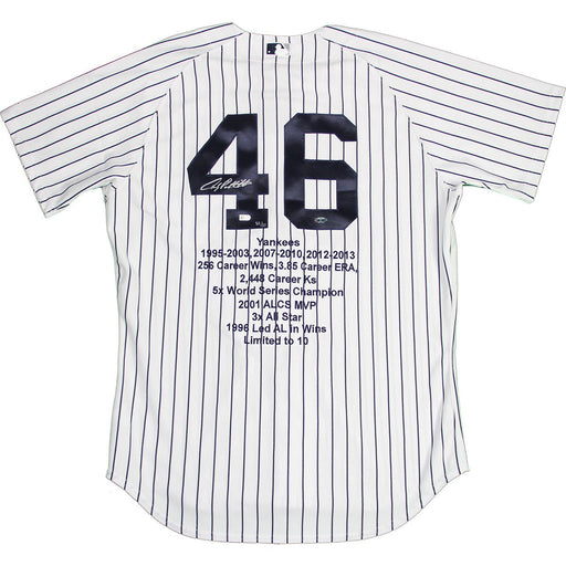 Andy Pettitte Signed Authentic Yankees Home Jersey w Embroidered Stats (LE10)(MLB Auth)