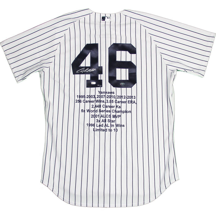 Andy Pettitte Signed Authentic Yankees Home Jersey w Embroidered Stats (LE10)(MLB Auth)