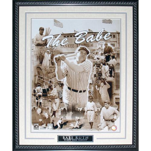 Babe Ruth Collage Framed 16x20