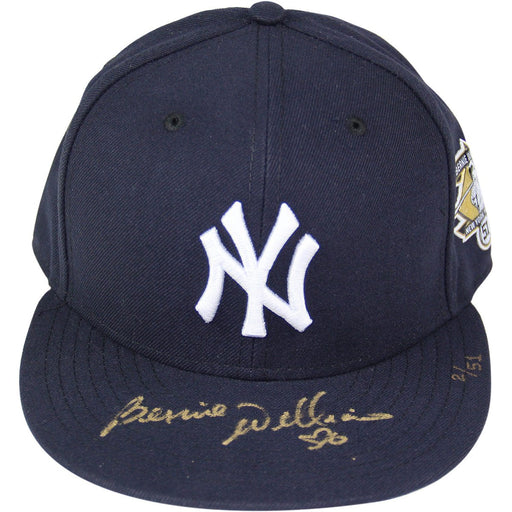 Bernie Williams Signed New York Yankees 51 Retirement Logo New Era Cap (LE of 51)(MLB Auth)