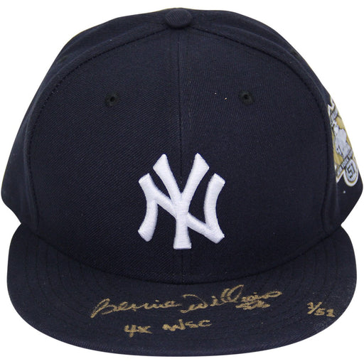 Bernie Williams Signed New York Yankees 51 Retirement Logo New Era Cap w 4x WSC Insc. (LE of 51)(MLB Auth)