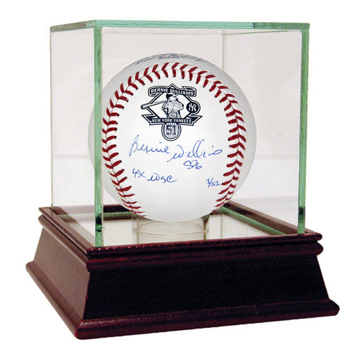 Bernie Williams Signed Retirement Logo Official Baseball w 4X WS Champs Insc. (LE51) (MLB Auth)