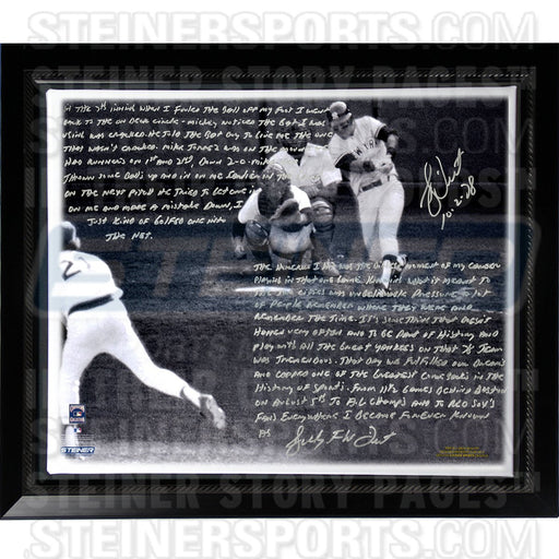 Bucky Dent Facsimile Walk-Off Home Run vs. Boston Stretched Framed 22x26 Story Canvas