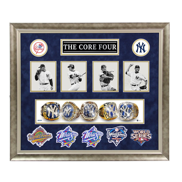 Core Four World Series Rings and Patches 24x30 Collage