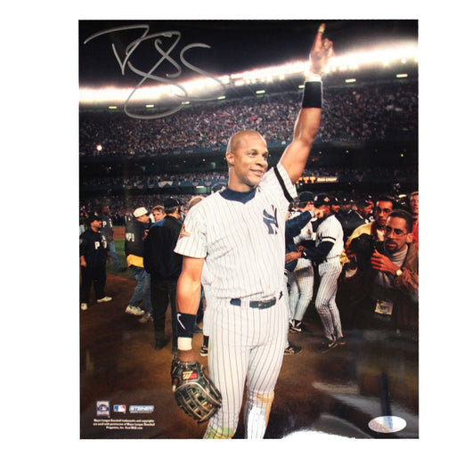 Darryl Strawberry NY Yankees Pinstripe Jersey Hand in Air Vertical 8x10 Photo