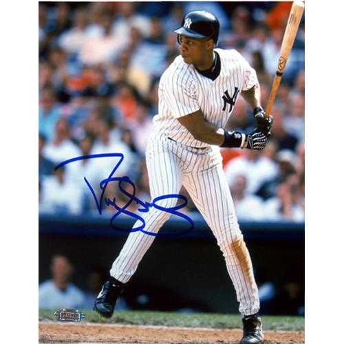 Darryl Strawberry NY Yankees Pinstripes Batting 8x10 Photo (MLB Auth)