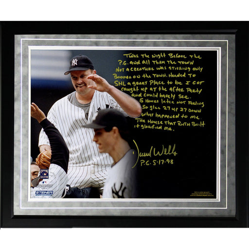 David Wells Facsimile Perfect Game Framed Metallic 16x20 Story Photo