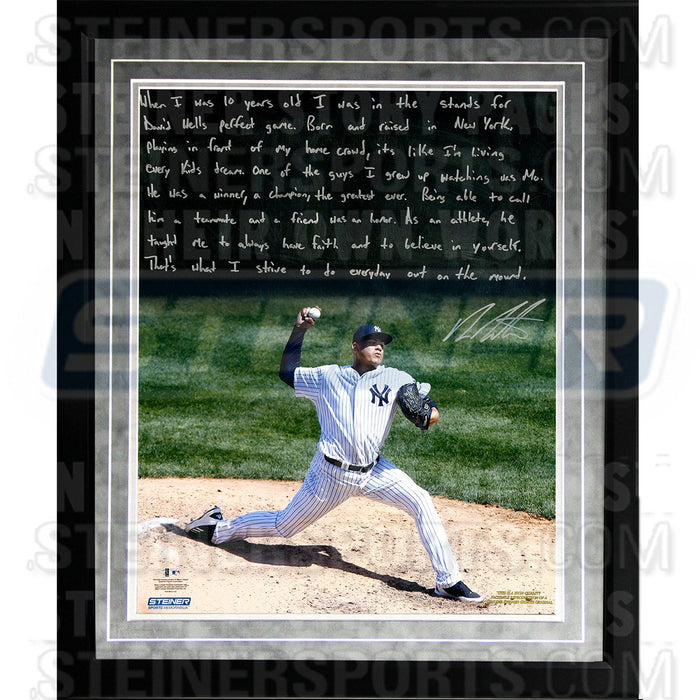 Dellin Betances Facsimile Playing in His Hometown Framed Metallic 16x20 Story Photo