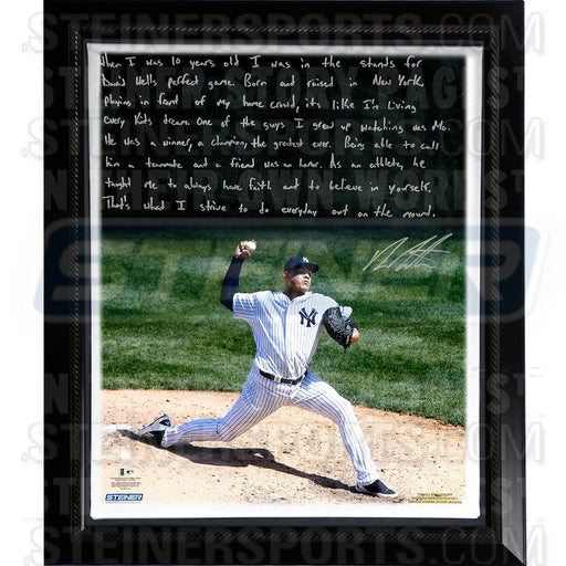 Dellin Betances Facsimile Playing in His Hometown Stretched Framed 22x26 Story Canvas