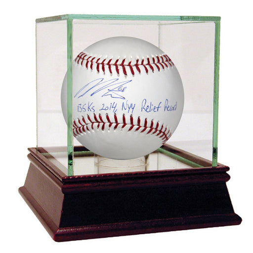 Dellin Betances Signed MLB Baseball w 135Ks 2014 NYY Relief Record