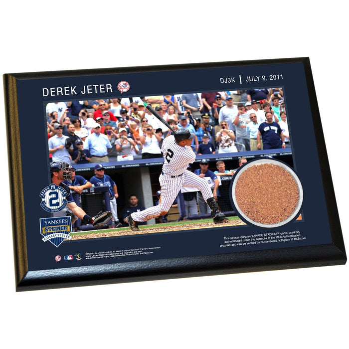 Derek Jeter Moments: DJ3K 4x6 Dirt Plaque