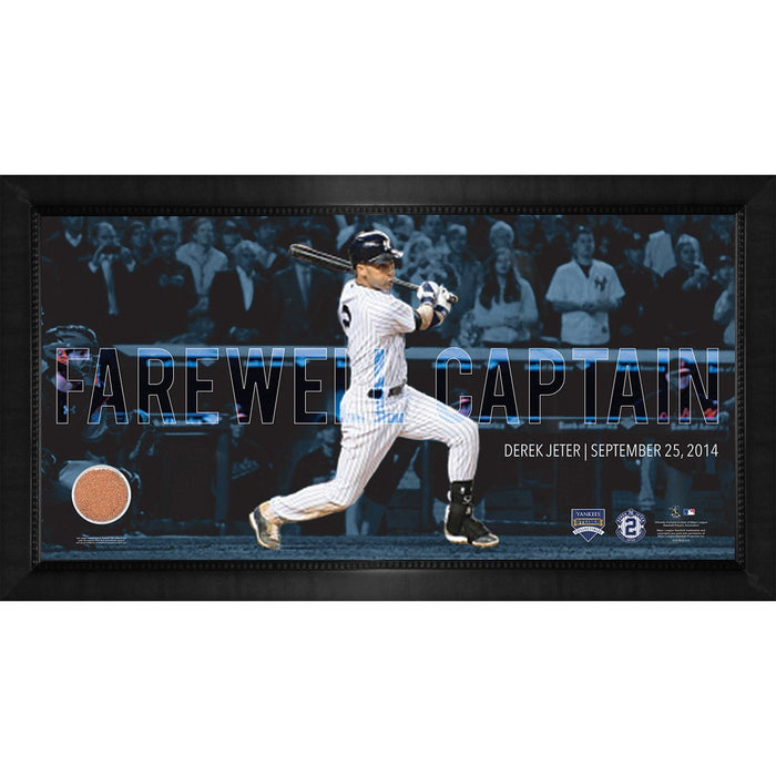 Derek Jeter Moments: Final Yankee Moment Framed 10x20 Photo