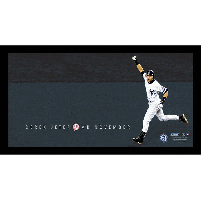 Derek Jeter Moments: Mr. November Framed 9.5x19 7331 Style