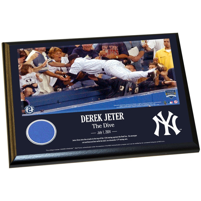 Derek Jeter Moments: The Dive 8x10 Wall Panel Plaque