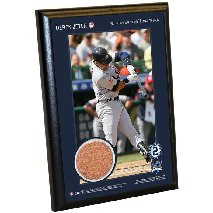 Derek Jeter Moments: WBC 4x6 Dirt Plaque