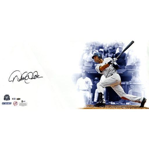 Derek Jeter Signed 3000 Hit 16x32 White Background Photo (MLB Auth)