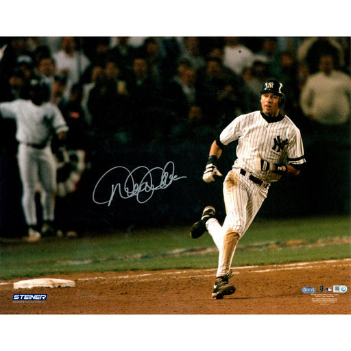 Derek Jeter Signed Rounding Bases After 1996 ALCS Maier Home Run 16x20 Photo (MLB Auth)