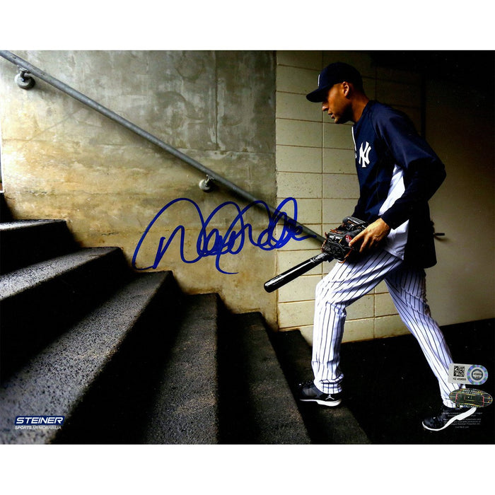 Derek Jeter Signed Walking up Dugout Stairs Opening Day 4714 8x10 Photo (MLB Auth)